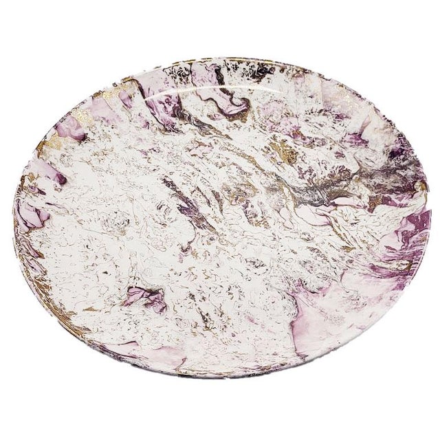 Sascha Brastoff Surf Ballet dinner plate, pink & Gold version. Signed on back, excellent condition There are 7 others in...