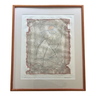 1990s Pierre-Marie Brisson Signed Limited Edition Etching, Edition 4/75, Framed For Sale