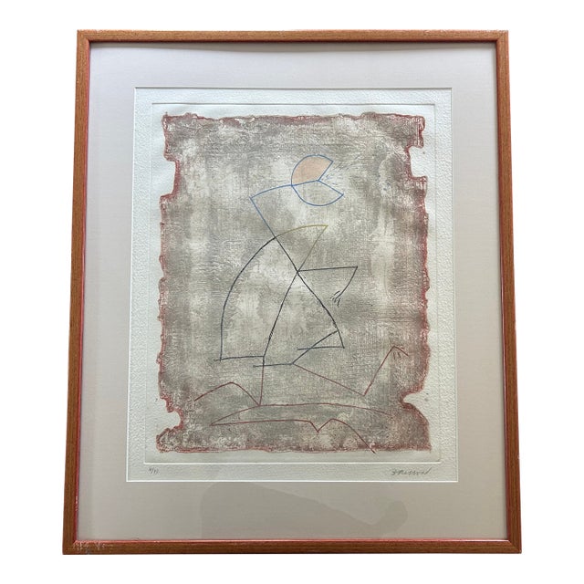 1990s Pierre-Marie Brisson Signed Limited Edition Etching, Edition 4/75, Framed For Sale