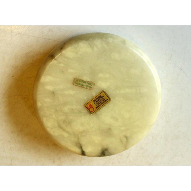 1970s 1970s - Beautifull Handcarved Alabaster Ashtray, Made in Italy For Sale - Image 5 of 6