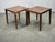 Refined pair of Danish Mid-Century Modern side tables designed by Severin Hansen Jr. and manufactured by Haslev...