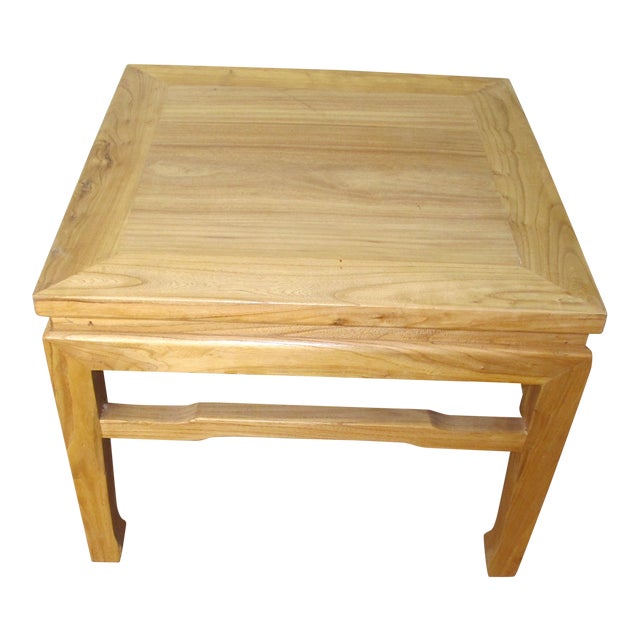 Elmwood Chinese Side Table For Sale