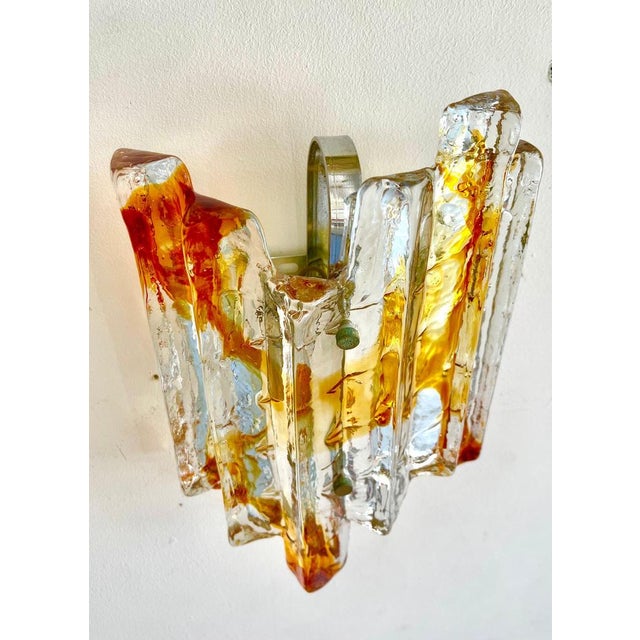 Vintage Glass Wall Lights from JT Kalmar, 1970s, Set of 2 For Sale - Image 6 of 9