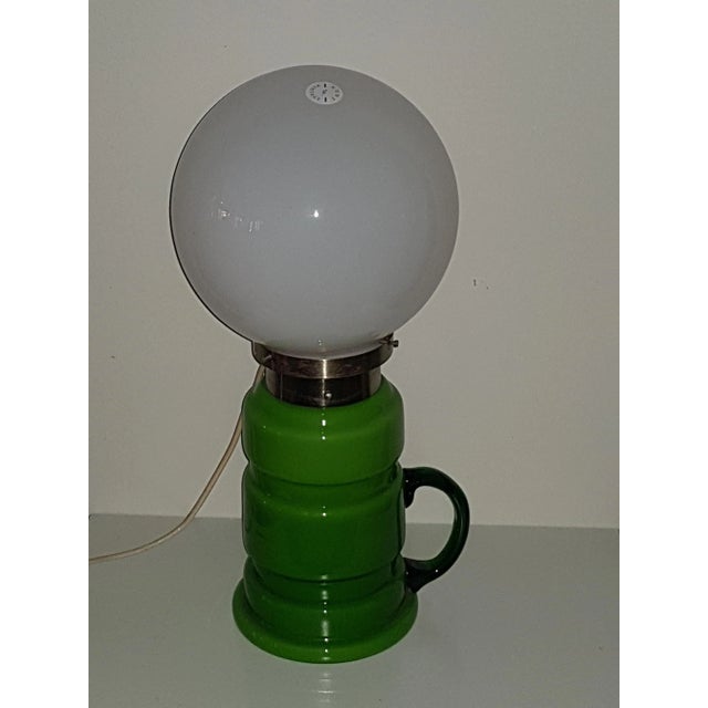 AVMazzega Table Lamp with Handle from Mazzega, 1970s For Sale - Image 4 of 4