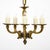 Vintage French, Bronze, Petite Chandelier For Sale - Image 4 of 9