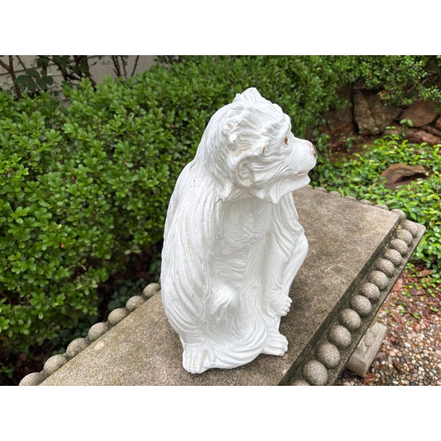 Ceramic 1960s Italian Glazed Ceramic Monkey Sculpture For Sale - Image 7 of 13
