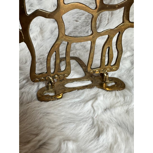 Mid-Century Modern Brass Elephant Bookends For Sale - Image 3 of 9