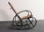 Wood Vintage Thonet Ebonized Bentwood and Rattan Rocking Chair For Sale - Image 7 of 18