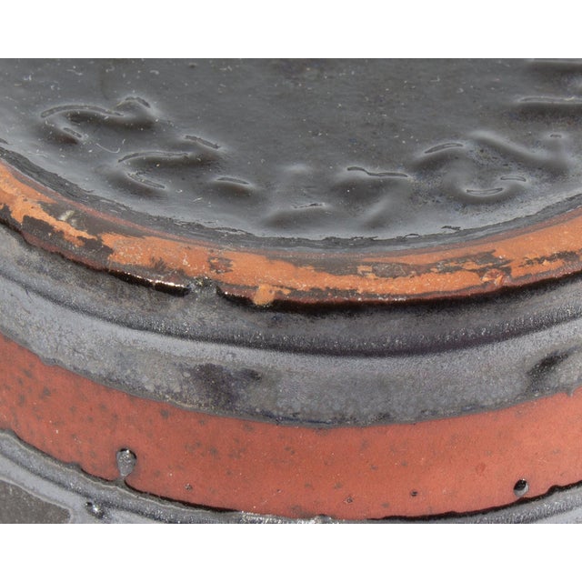 Brown Carstens Tönnieshof West German Ceramic Cylinder Vase For Sale - Image 8 of 8