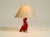 Mid-Century Modern Table Lamp with Crystal Glass in Red and Transparent, 1960s For Sale - Image 6 of 18