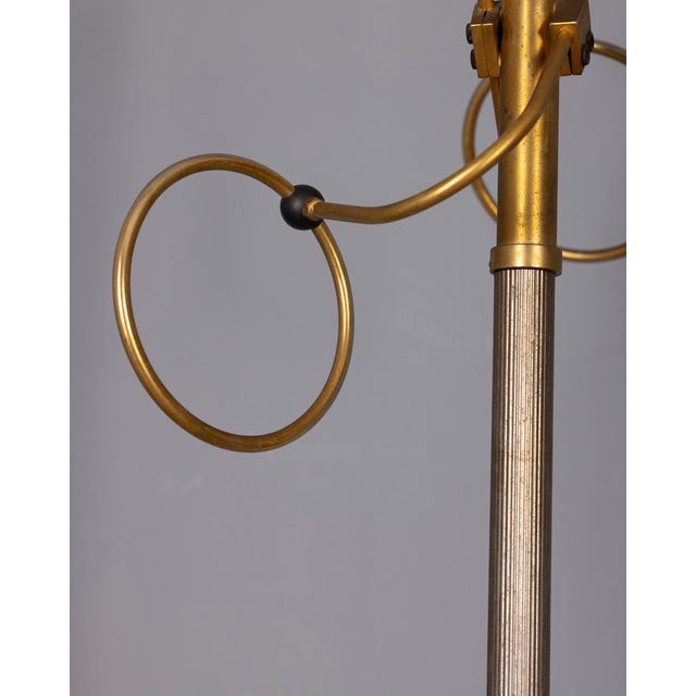 Black Vintage Italian Floor Coat Stand in Golden Brass, 1960s For Sale - Image 8 of 13