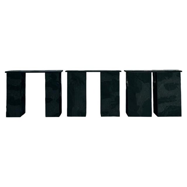 Matek Patos Stools in Recycled Composite by Project Materia, Set of 3 For Sale - Image 11 of 11