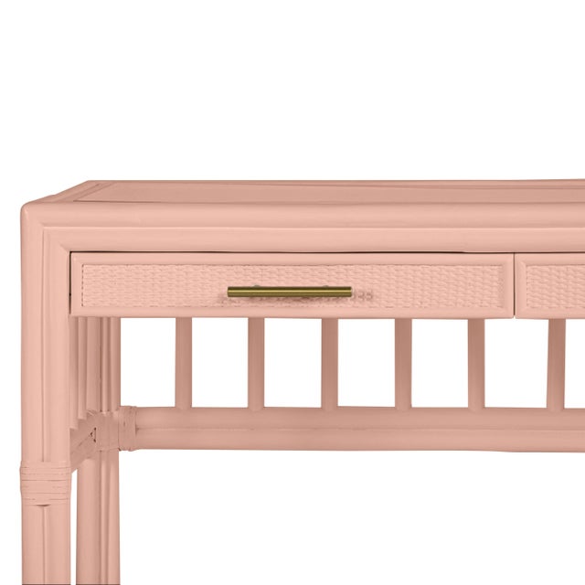 David Francis David Francis Furniture for Chairish Colony Desk, Chippendale Rosetone For Sale - Image 4 of 4