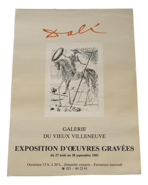 Exhibition of Engraved Works Art Poster by Salvador Dalí, 1982