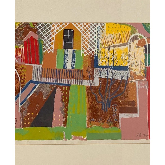 1970s Vintage 1970s Painting of Landscape, Signed "Eb" For Sale - Image 5 of 6