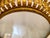 Large Spanish Crown Sunburst Fixture in Gilt Metal and Frost Glass, 1950 For Sale - Image 4 of 10