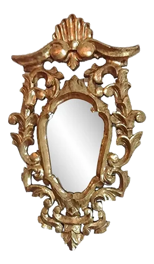 Vintage Baroque Style Spanish Giltwood Mirror