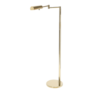 Mid-Century Modernist Articulating Floor Lamp in Polished Brass