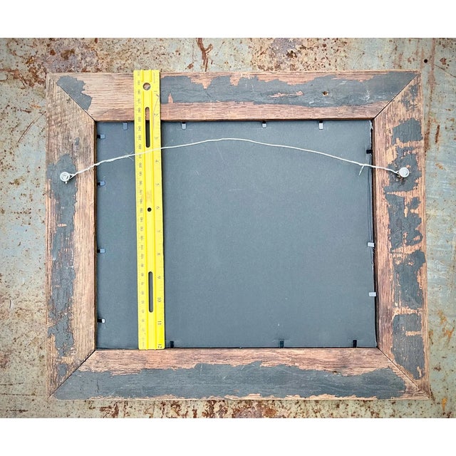 White 45 Star Antique American Flag Circa 1890 Cotton Gauze Beautifully Presented in Antique Oak Frame For Sale - Image 8 of 8