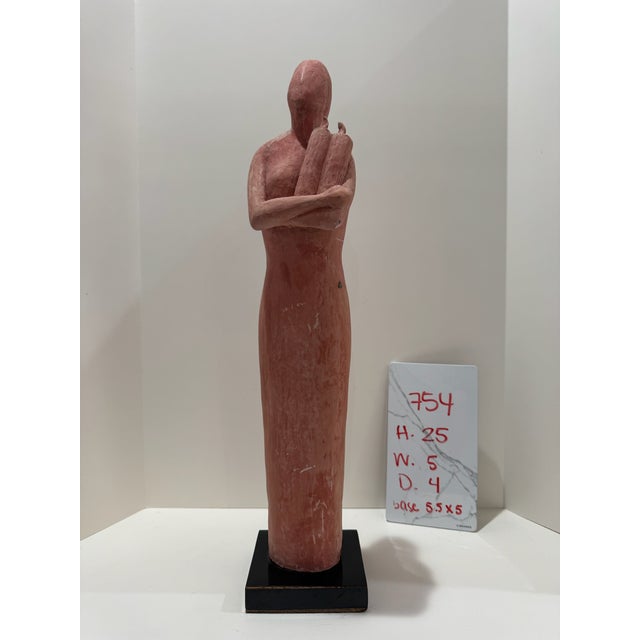 1960s 1960s Larry Mohr Terracotta Woman Figurative Sculpture Signed From Artist Estate For Sale - Image 5 of 5