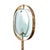 Brass and Black Lacquered Metal Frame Floor Lamp with Marble Base and Glass in the style of Fontana Arte, 1960s For Sale - Image 6 of 6