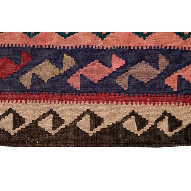 Mid-20th Century Vintage Persian Kilim, 4'7" X 10'5" For Sale - Image 11 of 12