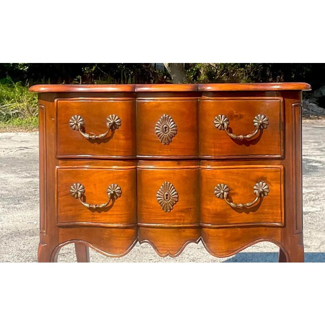 Vintage Regency Wave Front Chest of Drawers For Sale - Image 12 of 12