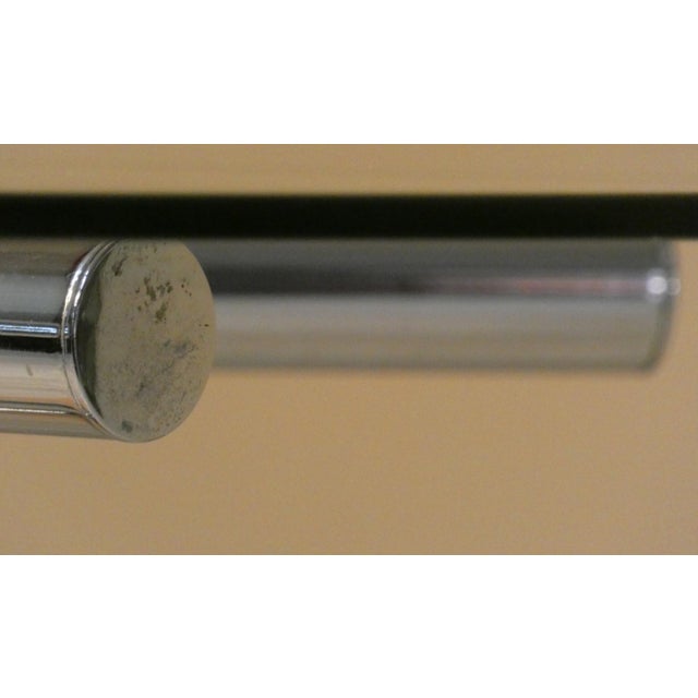 Chromed Steel Dining Table with Marble Base and Tempered Glass Top attributed to Giotto Stoppino, Italy, 1970s For Sale - Image 13 of 15