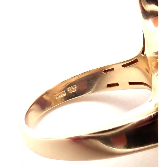 Metal Bulgari Cicladi 18k Yellow Gold Large Ring, size 6 For Sale - Image 7 of 10