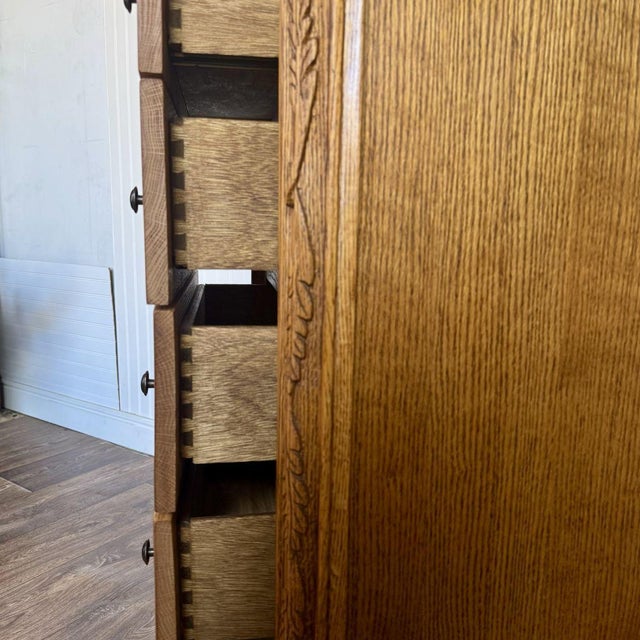 Vintage Oak Lingerie Chest of Drawers- Oakwood Interiors Versailles Collection For Sale - Image 10 of 12