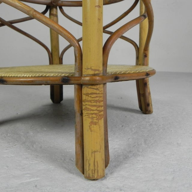 Vintage Bamboo Bottle Rack Side Table, 1950s For Sale - Image 17 of 18
