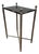Vintage Directoire Style Nickel and Black Granite Side Table For Sale