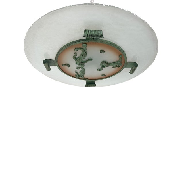 Model 401 1252 Ceiling Lamp from Bjerkås Armatur, 1943 For Sale - Image 9 of 11