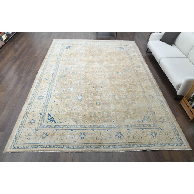 Vintage Persian Hand-Knotted area rug is a semi-antique vintage area rug. The '70s Eastern region of Anatolian's unique...