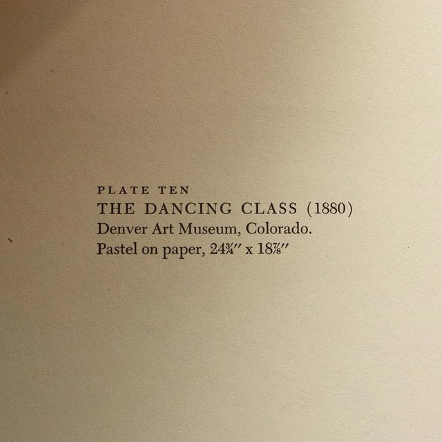 1950s 1952 After Edgar Degas "The Dancing Class", First Edition Vintage Print For Sale - Image 5 of 8