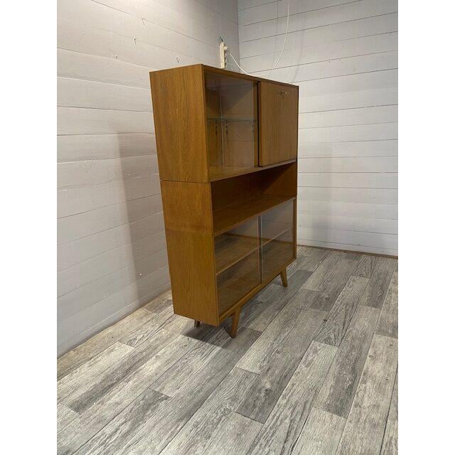 Retro /Vintage Bookcase with Bar by Jiroutek In superb condition Very rare dimensions !! with bar,and mirrors Original...