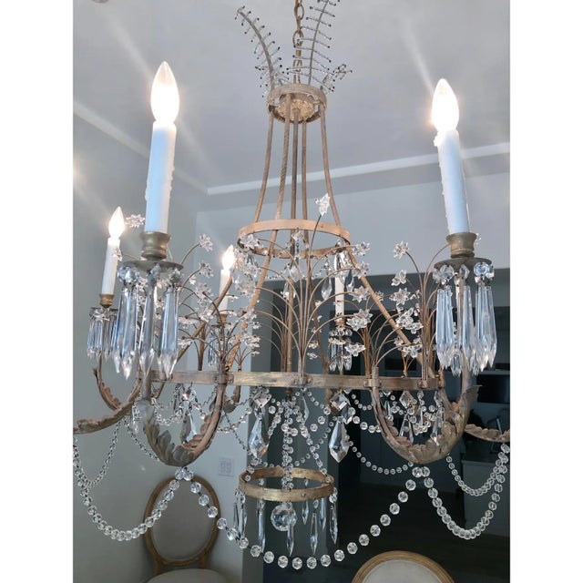 Niermann Weeks Swedish Crystal Chandelier For Sale In Phoenix - Image 6 of 8