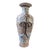 Antique Japanese Painted and Enameled Vase With Mark, Decorated With Phoenix Birds For Sale