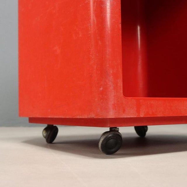 Vintage Valletto Quadro Rosso Cabinet by Valenti & C., Italy, 1980s For Sale - Image 6 of 10
