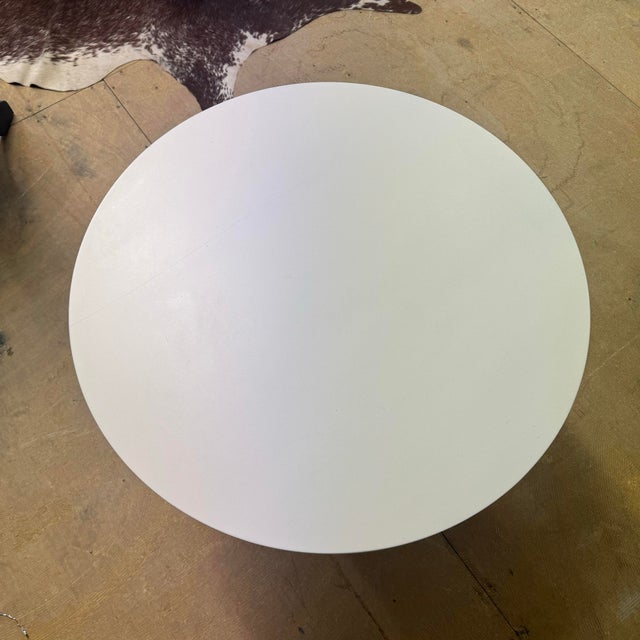 Brown Tribeca Side Table Walnut and White Lacquer For Sale - Image 8 of 9