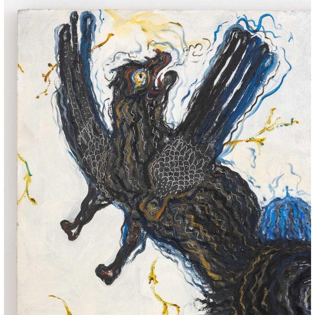 Robert Dandarov (Macedonian/American, b. 1959), "Vincent", Oil on Masonite, circa 1984, signed and titled verso, unframed....