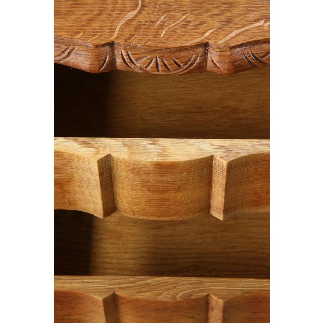 Small Brutalist Danish Oak Chest of Drawers, 1960s For Sale - Image 14 of 16