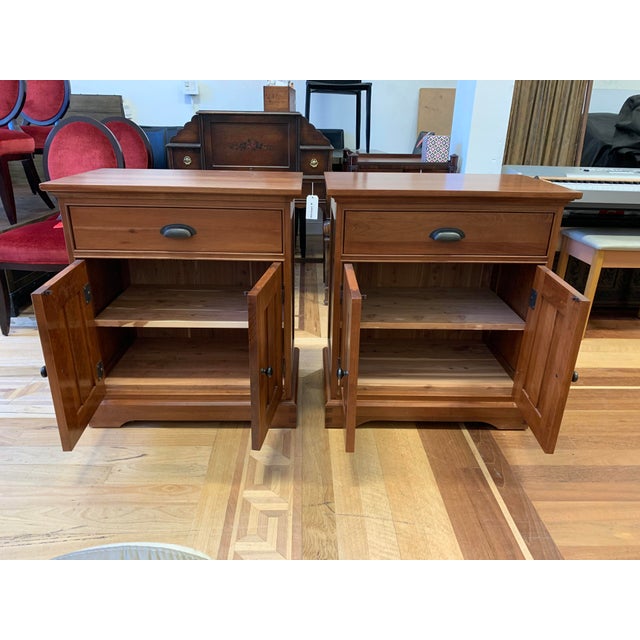 Restoration Hardware Michaels Furniture Cherry Marston Nightstands