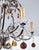 Vintage Italian Designer Beaded & Amber Glass Hot Air Balloon 8 Light Chandelier For Sale - Image 10 of 17