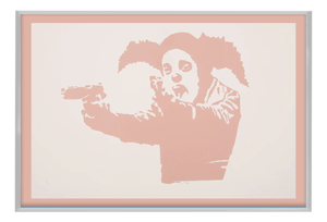 Banksy, Clown Skateboard Lick Shot, 2024, Print