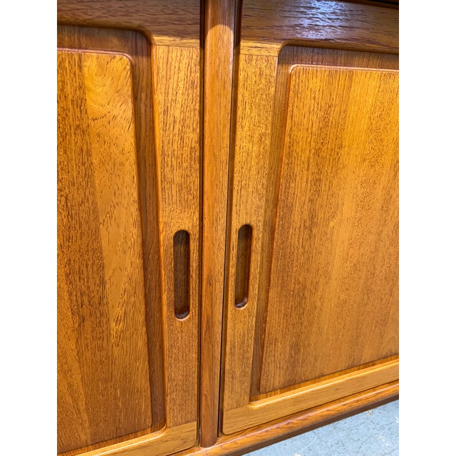 Mid-Century Danish Teak China Hutch and Credenza For Sale - Image 14 of 16