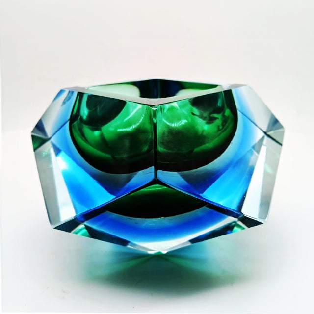 Flavio Poli Vintage Italian Ashtray in Murano Glass by Flavio Poli for Seguso, 1960s For Sale - Image 4 of 9