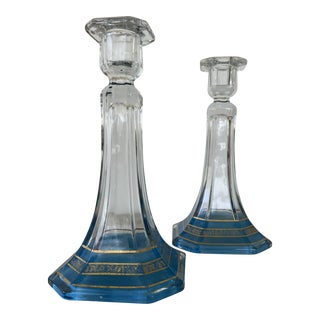 Antique Italian Candlestick Pair For Sale