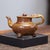 Art Deco Hand-Carved Auspicious Motif Yixing Zisha Wine & Tea Pot – Wood-Fired Golden Vessel (Jin Zun) Handmade Clay Teapot For Sale - Image 3 of 9