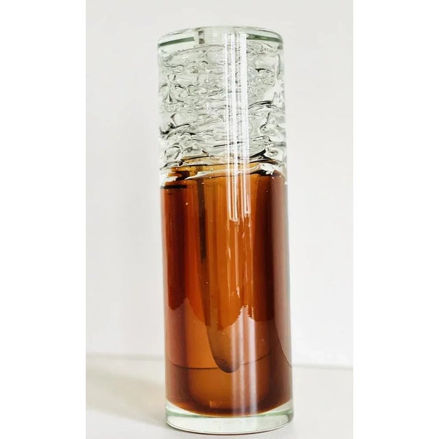 Glass Vase Whirpool by Frantisek Vizner, Skrdlovice, 1968, in Very Good conditions. Designed 1960 to 1969 This piece has...